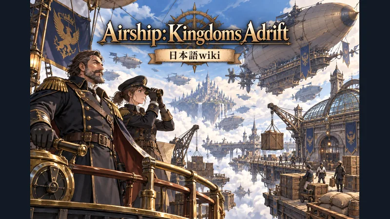 Airship: Kingdoms Adriftの世界観を表した専用イラスト:Airship: Kingdoms Adrift 日本語wiki