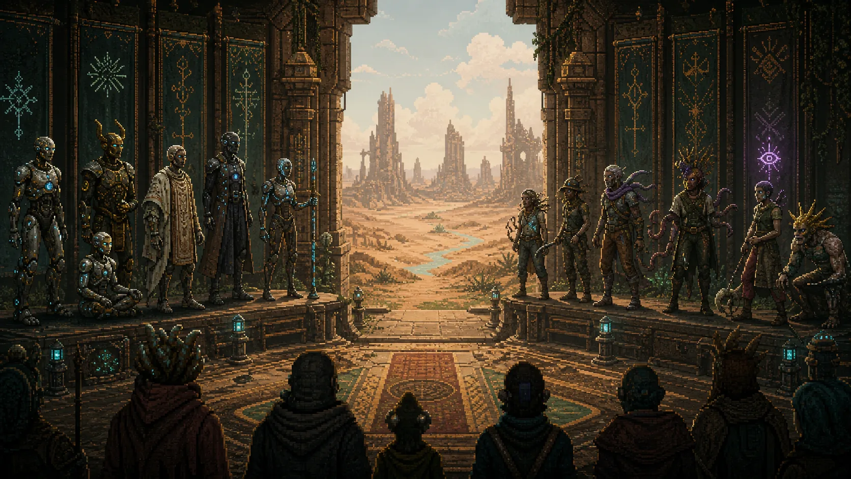 Caves of QudのCasteとCalling、真血種とミュータントをイメージした画像