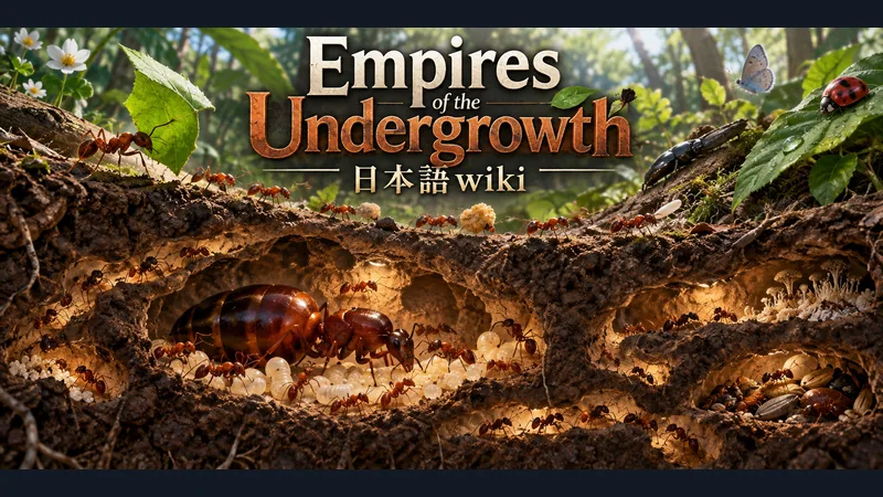 Empires of the Undergrowthの世界観を表した専用イラスト:Empires of the Undergrowth 日本語wiki