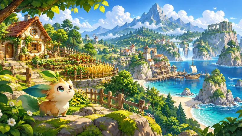 Luma Islandの世界観を表した専用イラスト:Luma Island 日本語wiki