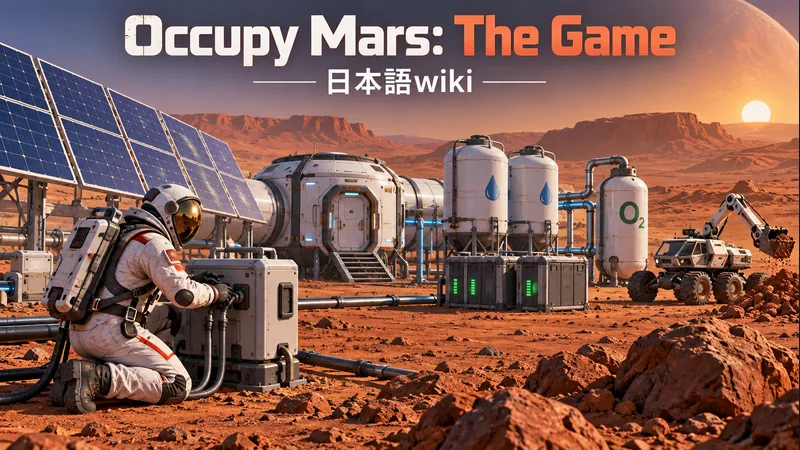 Occupy Mars: The Gameの世界観を表した専用イラスト:Occupy Mars: The Game 日本語wiki