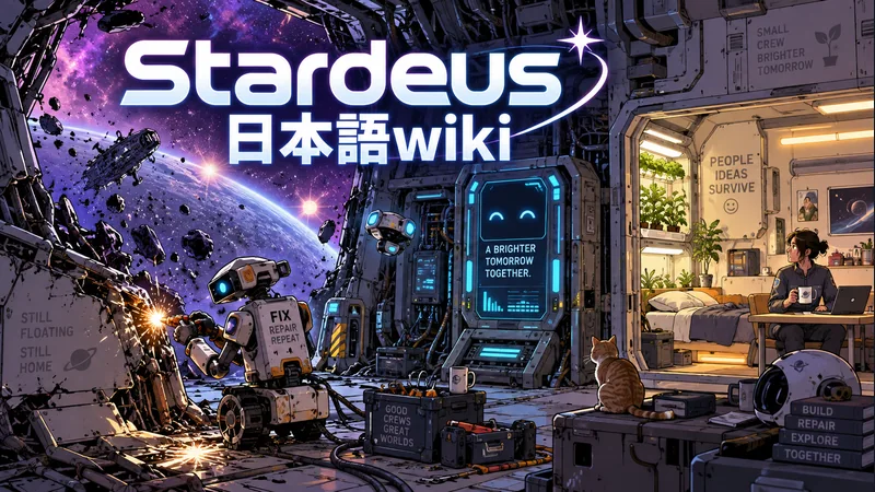 Stardeusの世界観を表した専用イラスト:Stardeus 日本語wiki