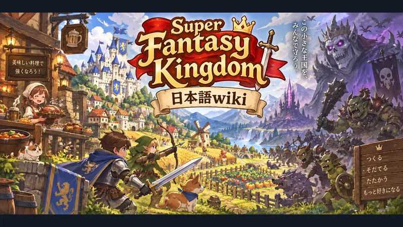 Super Fantasy Kingdomの世界観を表した専用イラスト:Super Fantasy Kingdom 日本語wiki
