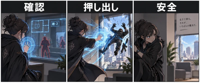 Tactical Breach Wizardsの攻略を考える概念図：行動順・押し出し・Confidenceチャレンジ