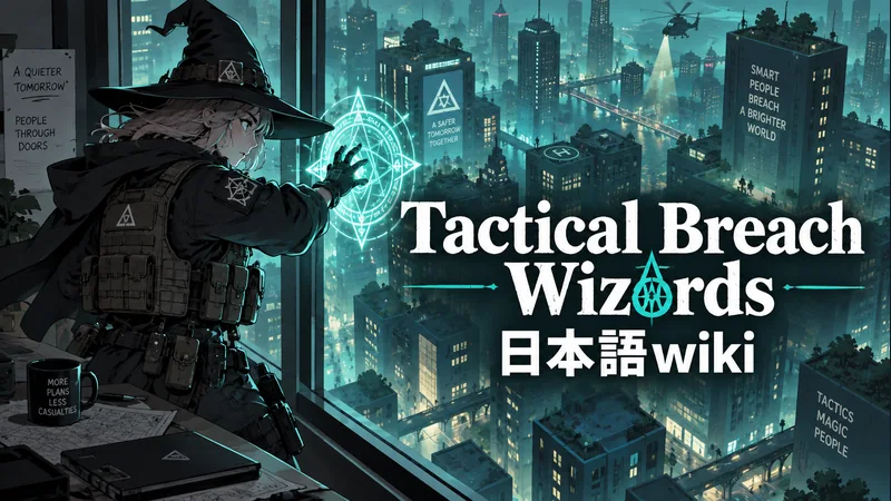 Tactical Breach Wizardsの世界観を表した専用イラスト:Tactical Breach Wizards 日本語wiki