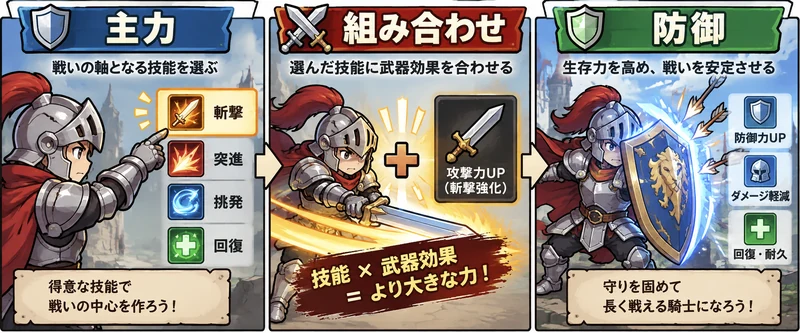 The Slormancerの攻略を考える概念図：スキル・Slorm Reaper・装備と遠征
