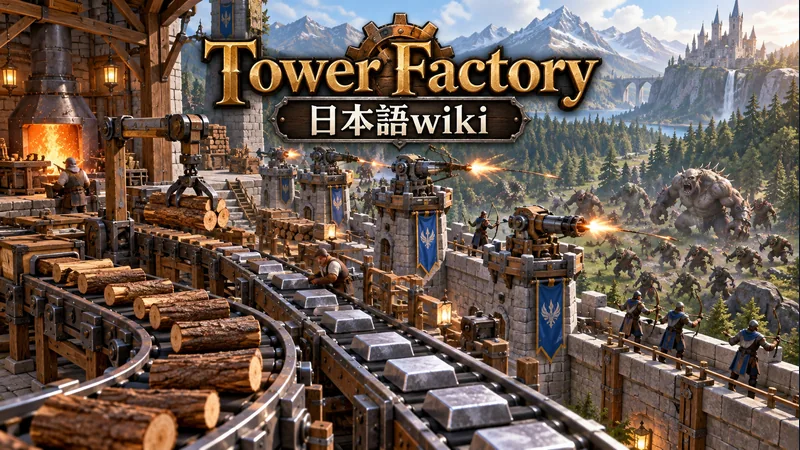 Tower Factoryの世界観を表した専用イラスト:Tower Factory 日本語wiki